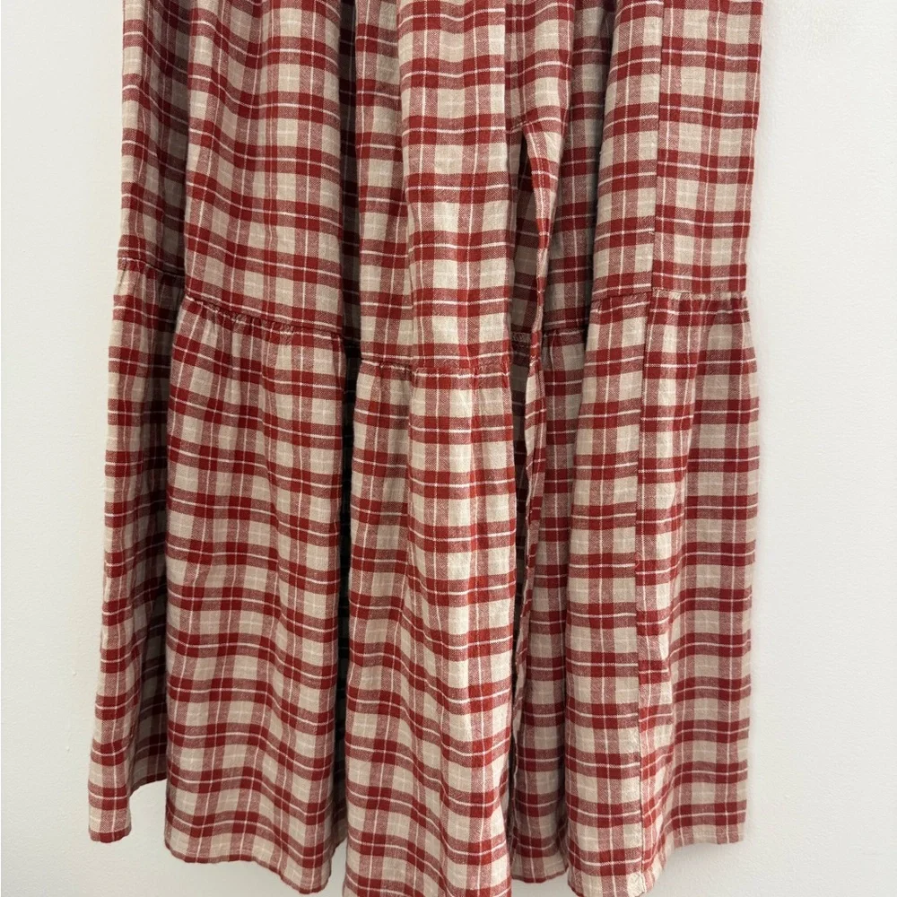 Rylee & Cru Heidi Midi Skirt in Red Plaid - Picture 4 of 5